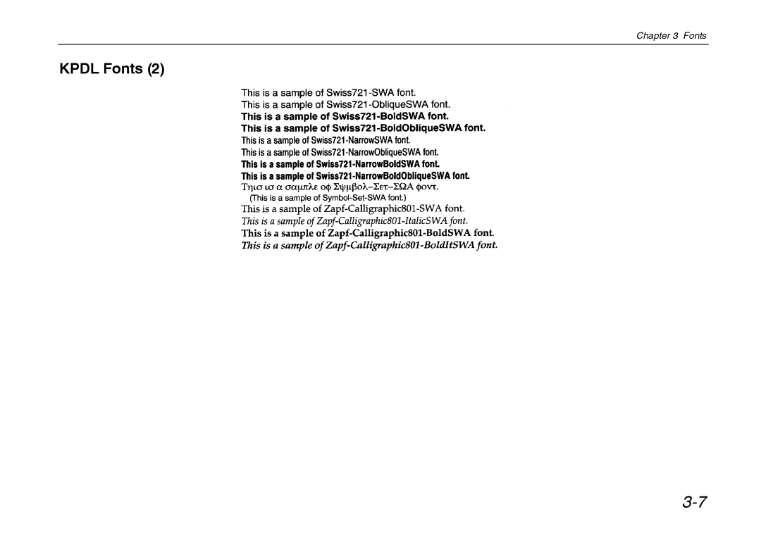 Kyocera FS-6700 manual Fonts 