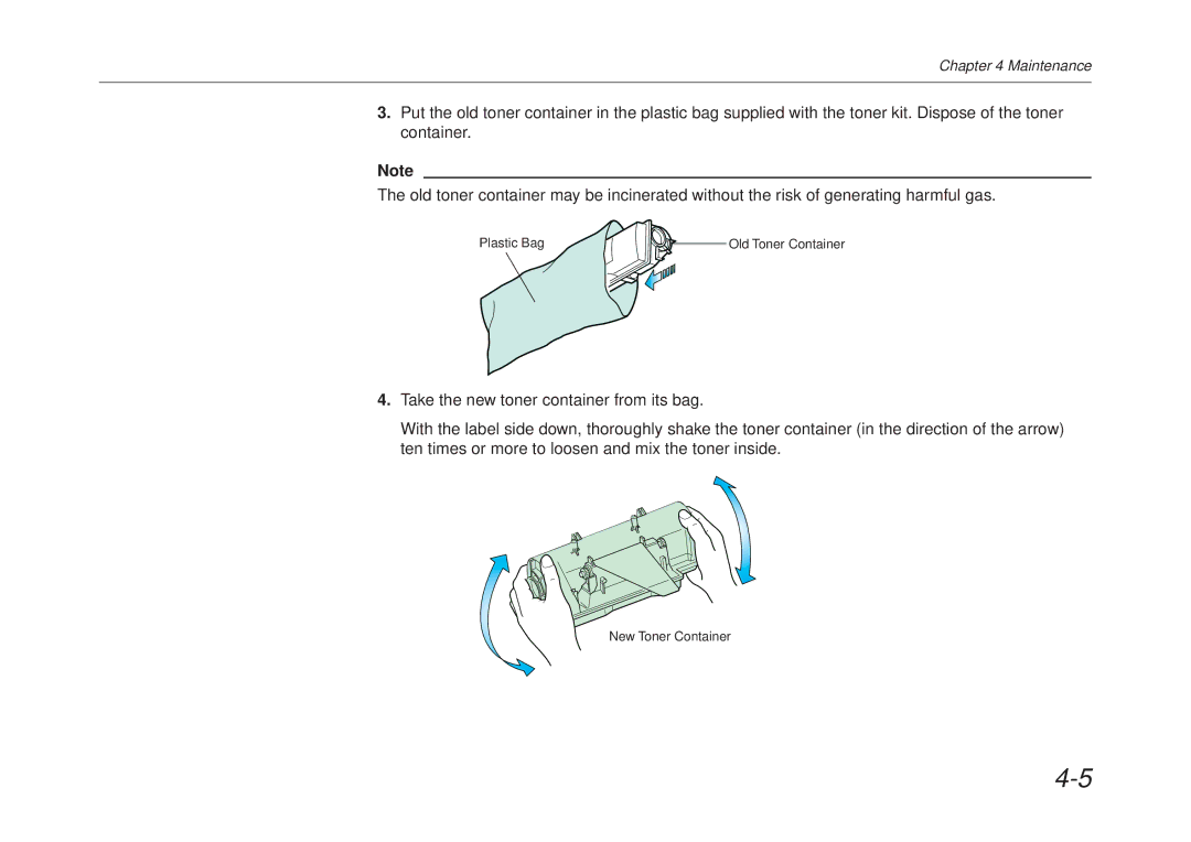 Kyocera FS-6700 manual Plastic Bag 