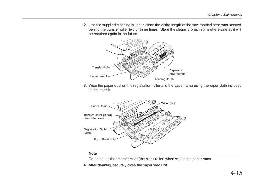 Kyocera FS-6700 manual Maintenance 