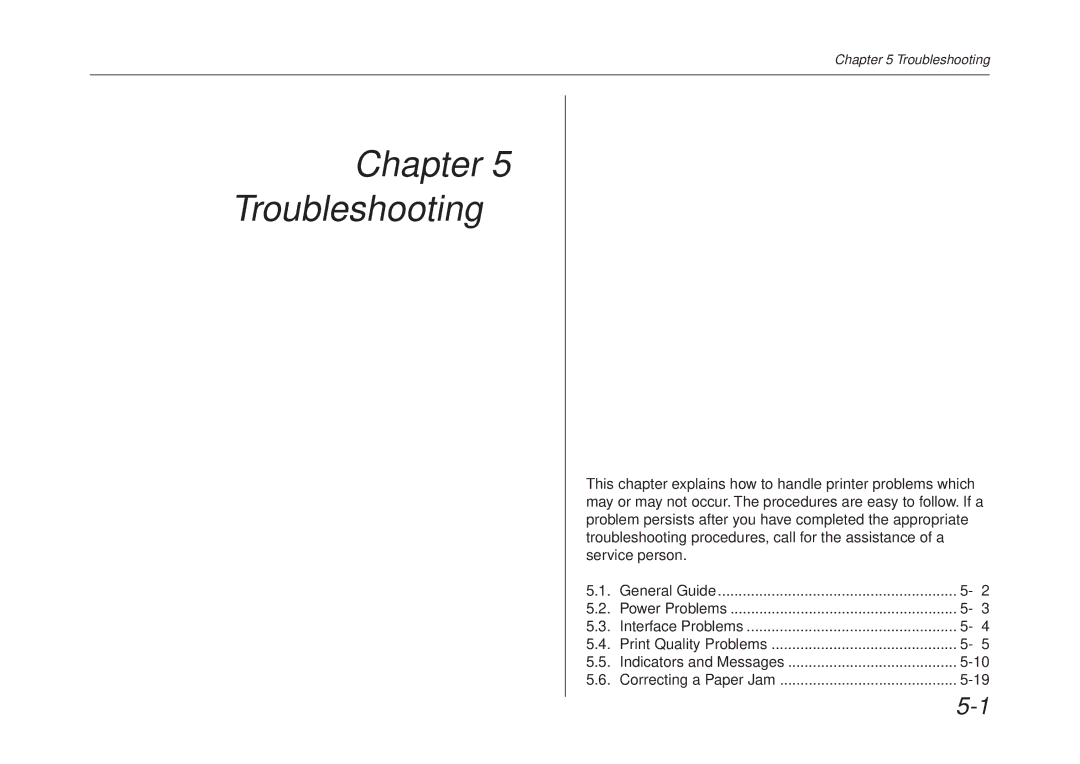 Kyocera FS-6700 manual Chapter Troubleshooting 