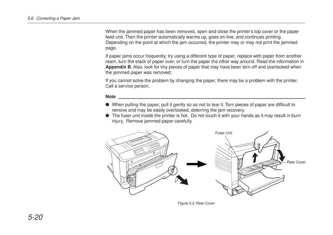 Kyocera FS-6700 manual Correcting a Paper Jam 