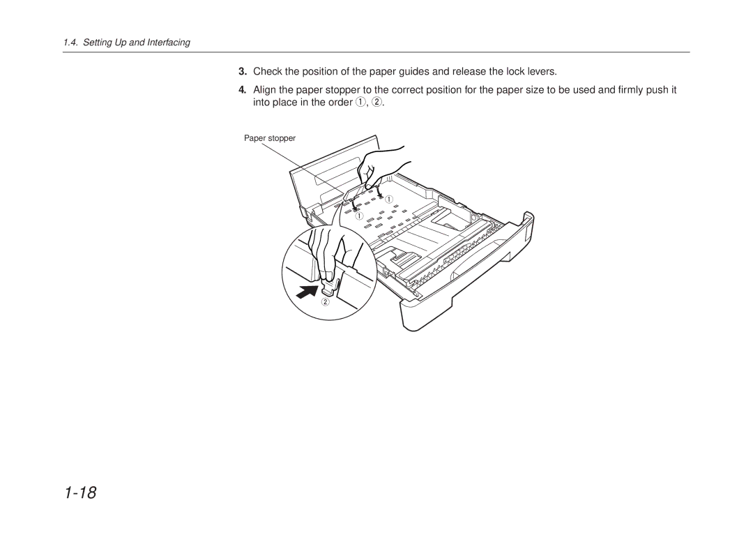 Kyocera FS-6700 manual Paper stopper 