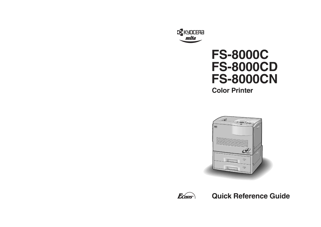 Kyocera manual FS-8000C FS-8000CD FS-8000CN 