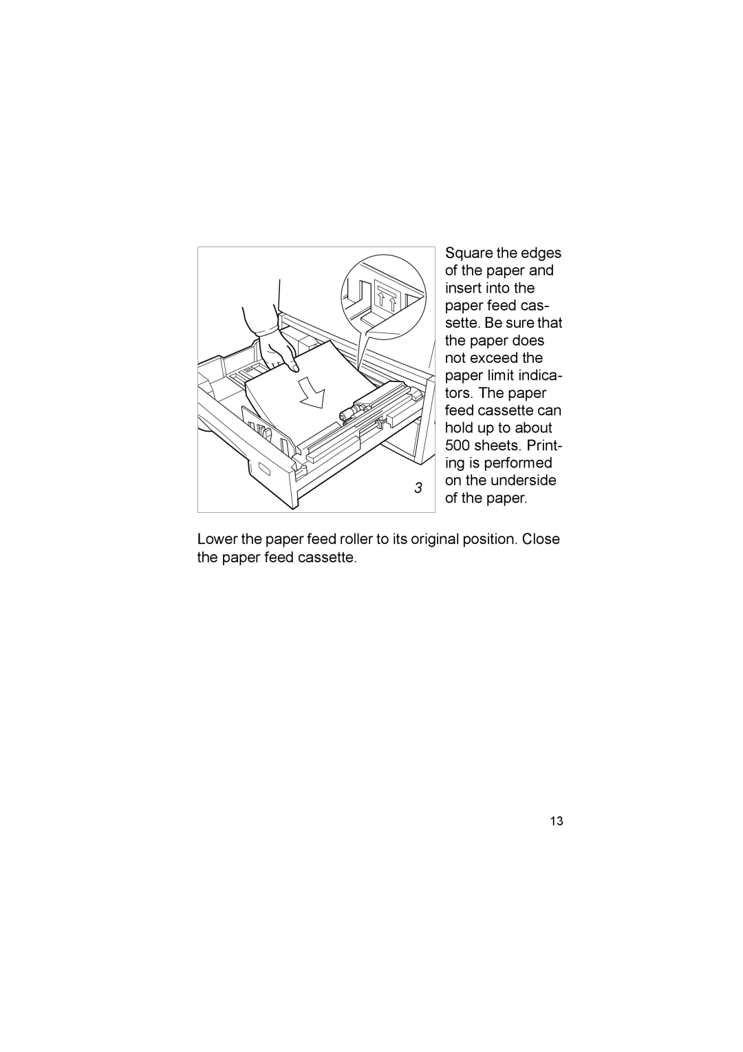 Kyocera FS-8000CD, FS-8000CN manual Square the edges 