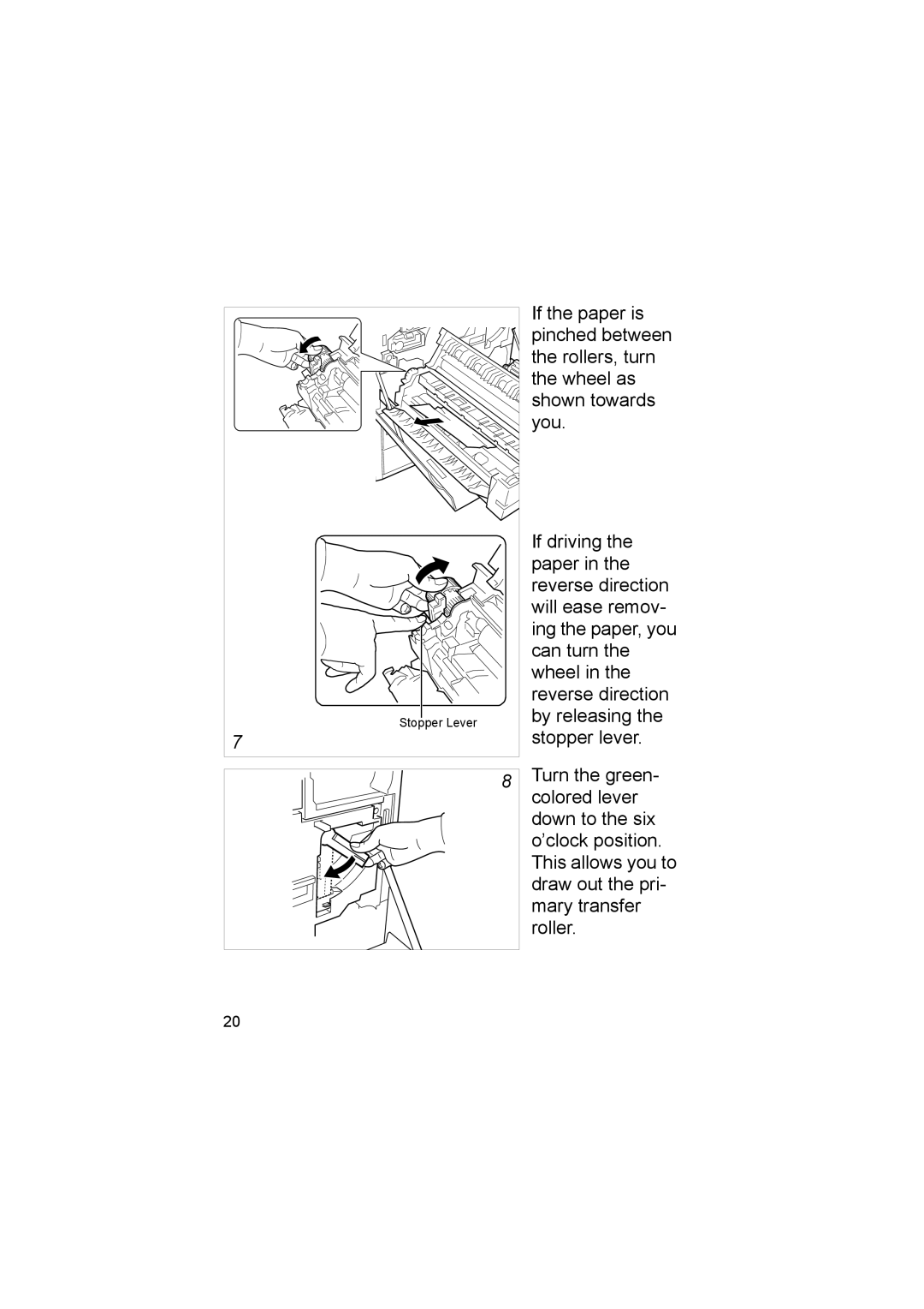 Kyocera FS-8000CD, FS-8000CN manual Stopper Lever 