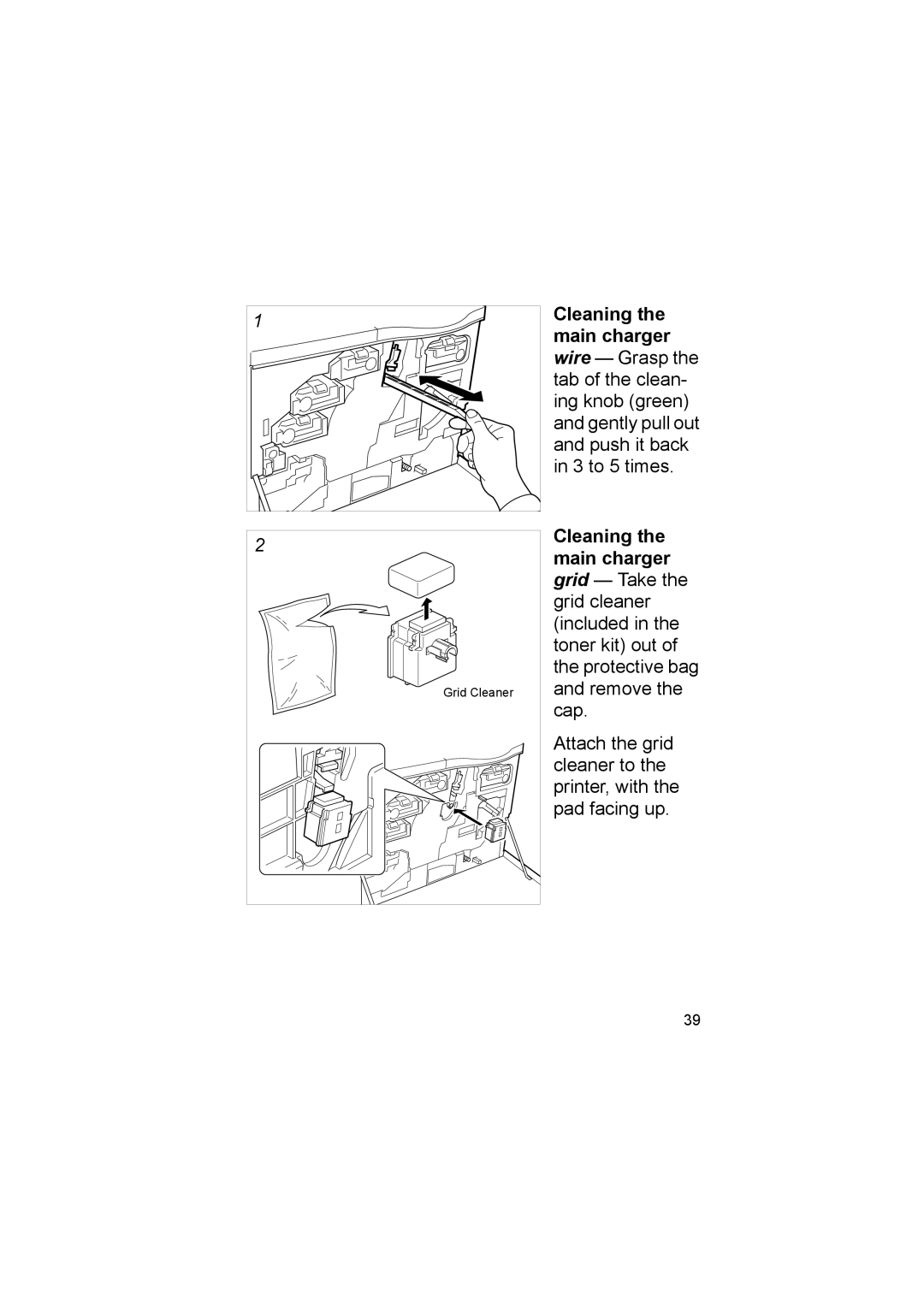 Kyocera FS-8000CN, FS-8000CD manual Grid Cleaner 