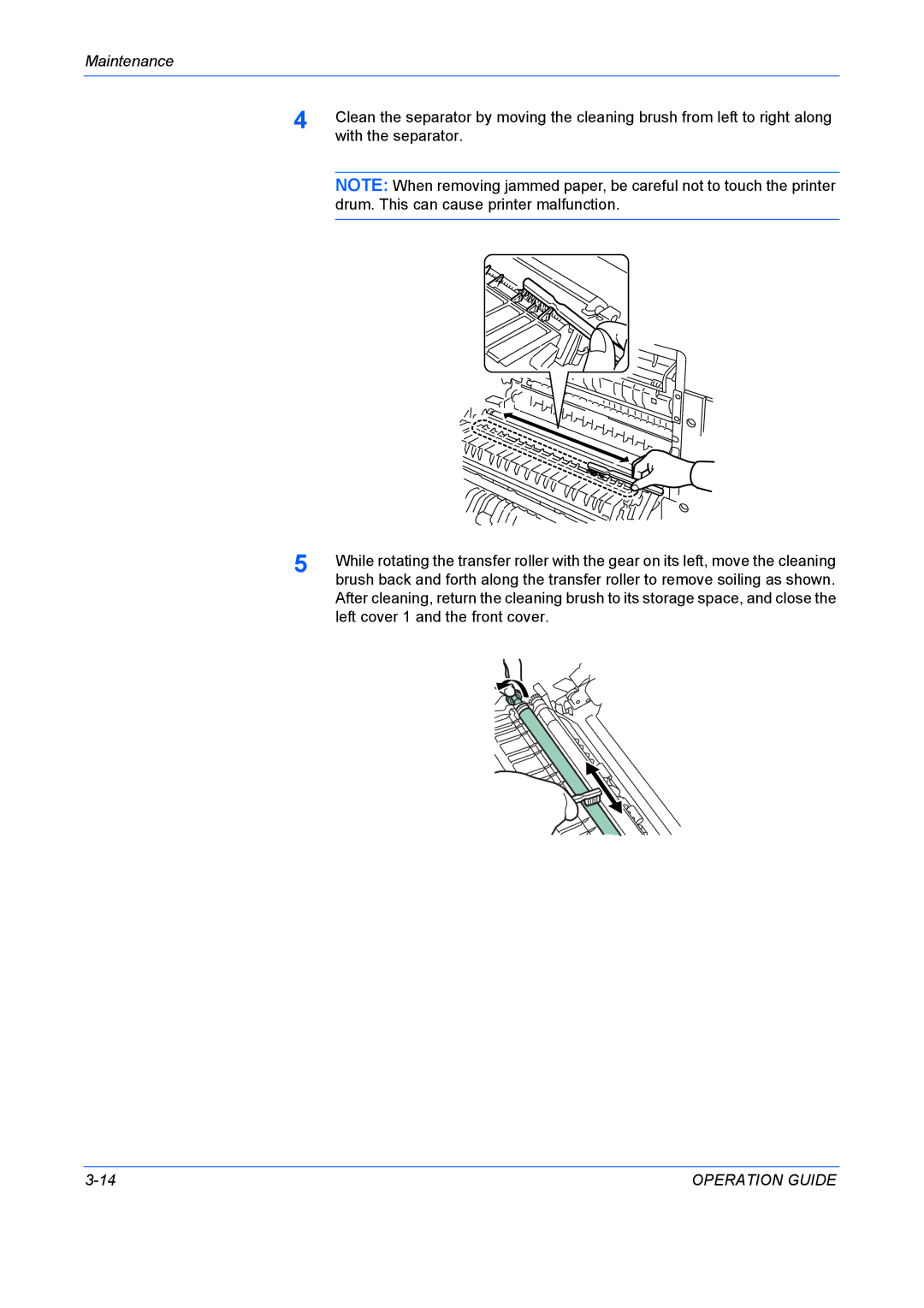 Kyocera FS-9530DN, FS-9130DN manual With the separator 