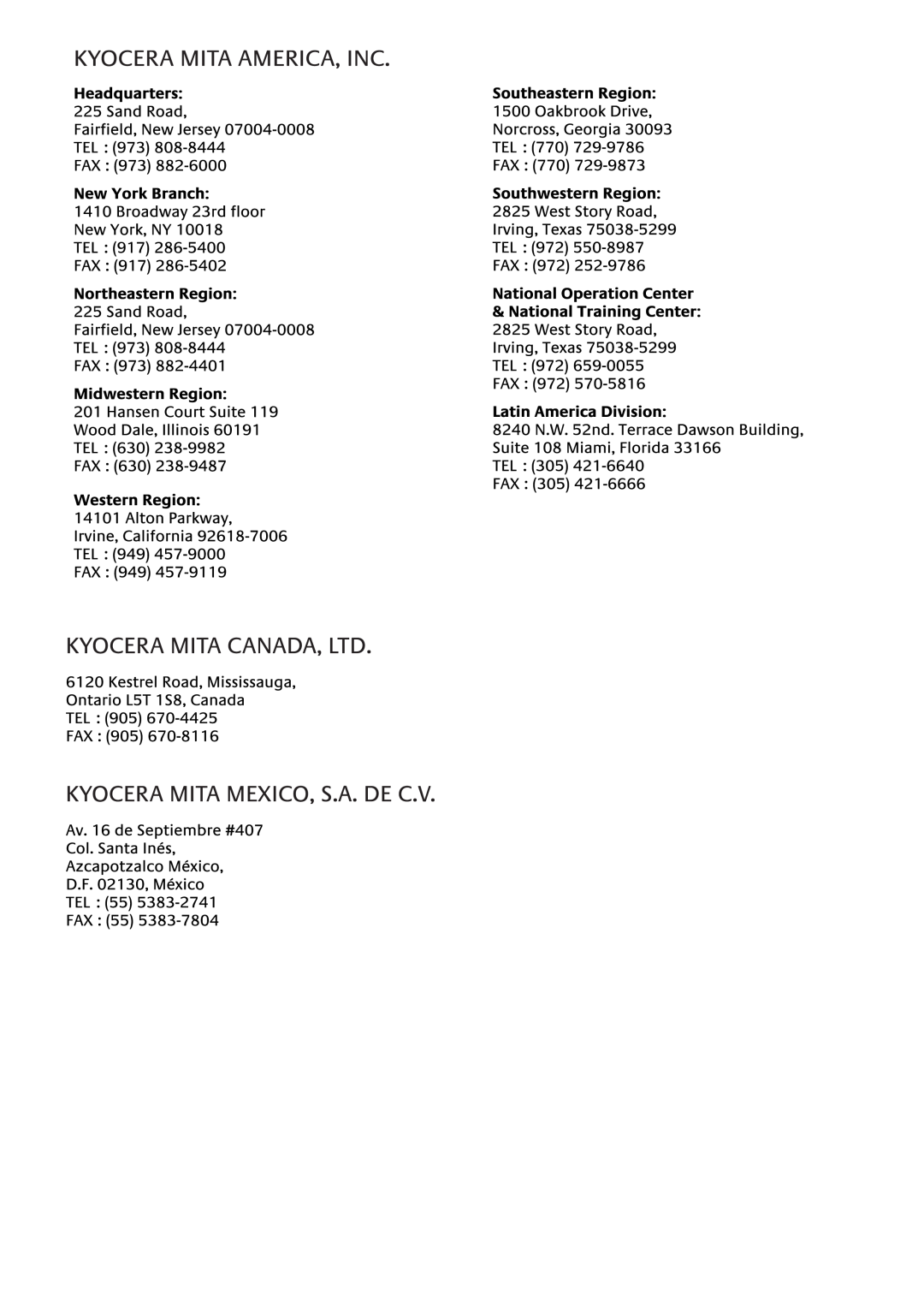 Kyocera FS-C5015N, FS-C5025N manual 