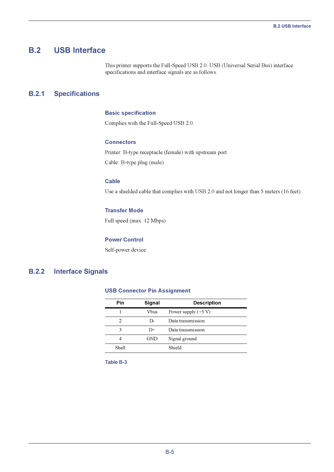 Kyocera FS-C5016N manual USB Interface, Specifications 