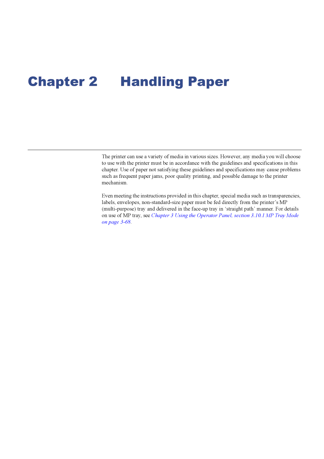 Kyocera FS-C5016N manual Handling Paper 