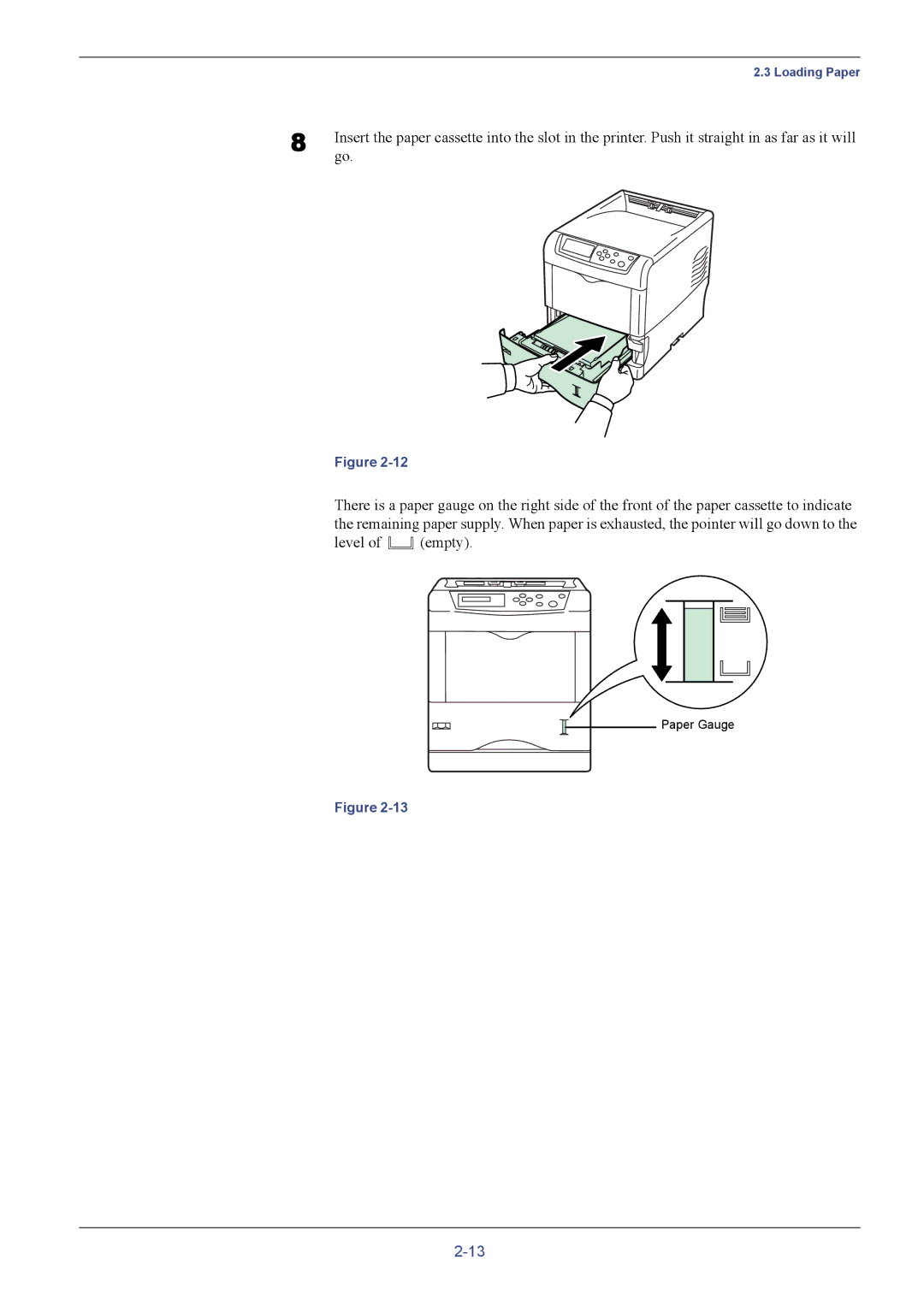 Kyocera FS-C5016N manual Level of empty 