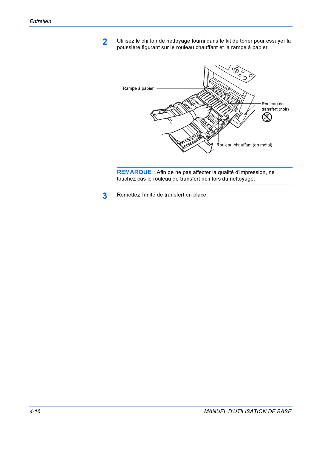 Kyocera FS-C5020N manuel dutilisation Manuel Dutilisation DE Base 