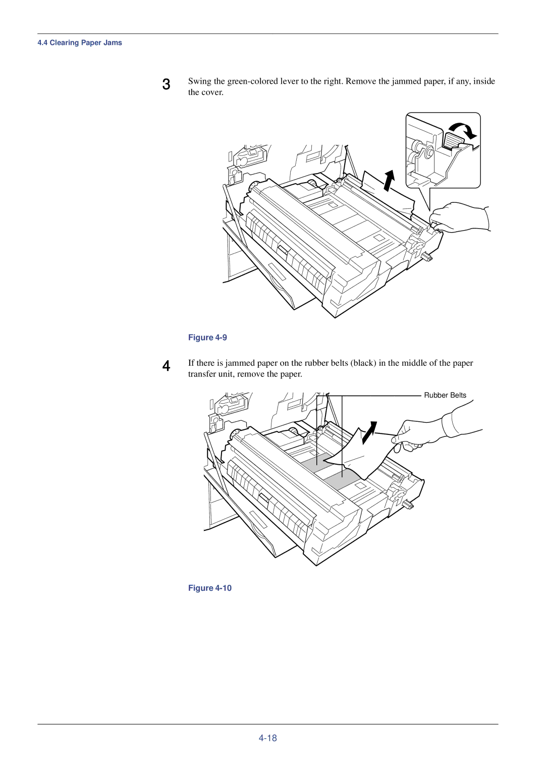 Kyocera FS-C8008DN, FS-C8008N manual Cover, Transfer unit, remove the paper 