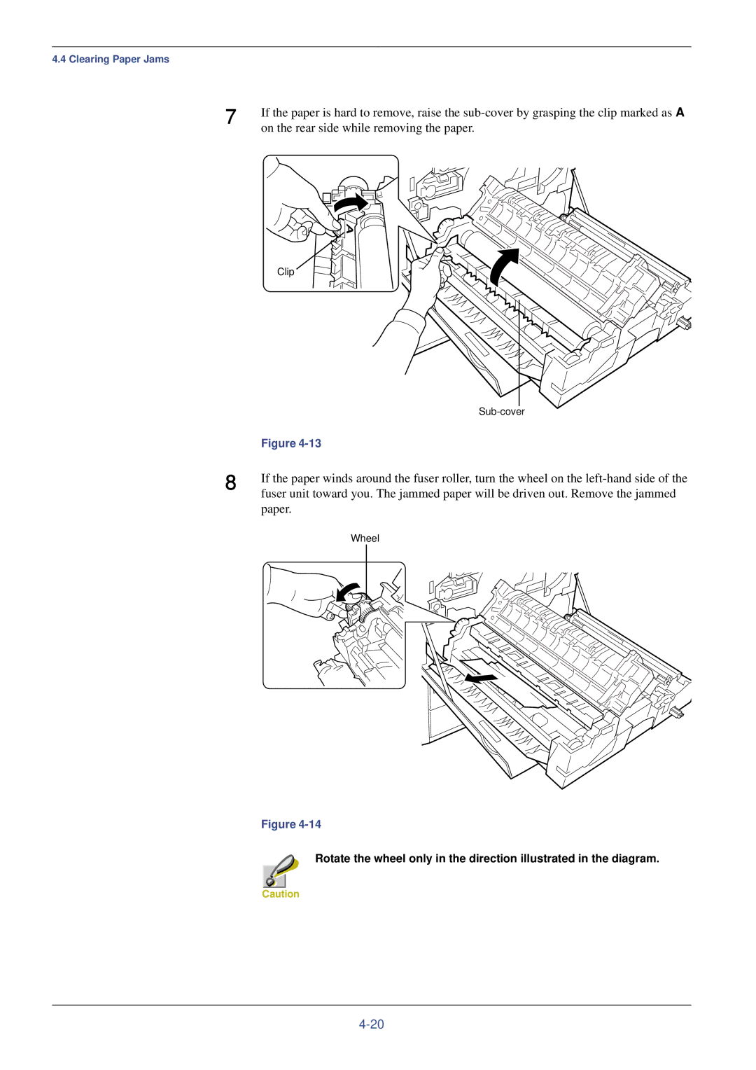 Kyocera FS-C8008DN, FS-C8008N manual On the rear side while removing the paper, Paper 