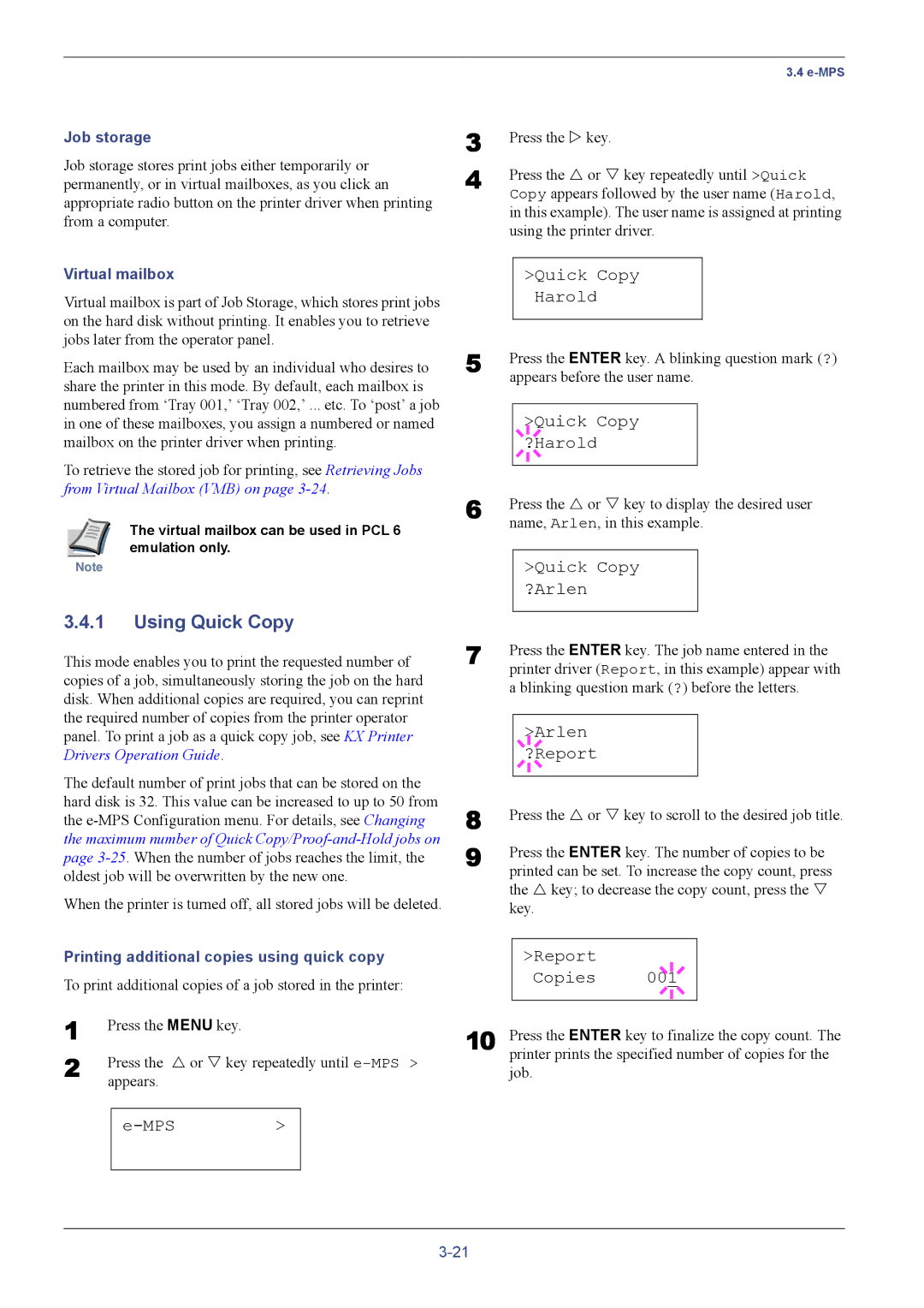 Kyocera FS-C8026N manual Using Quick Copy 