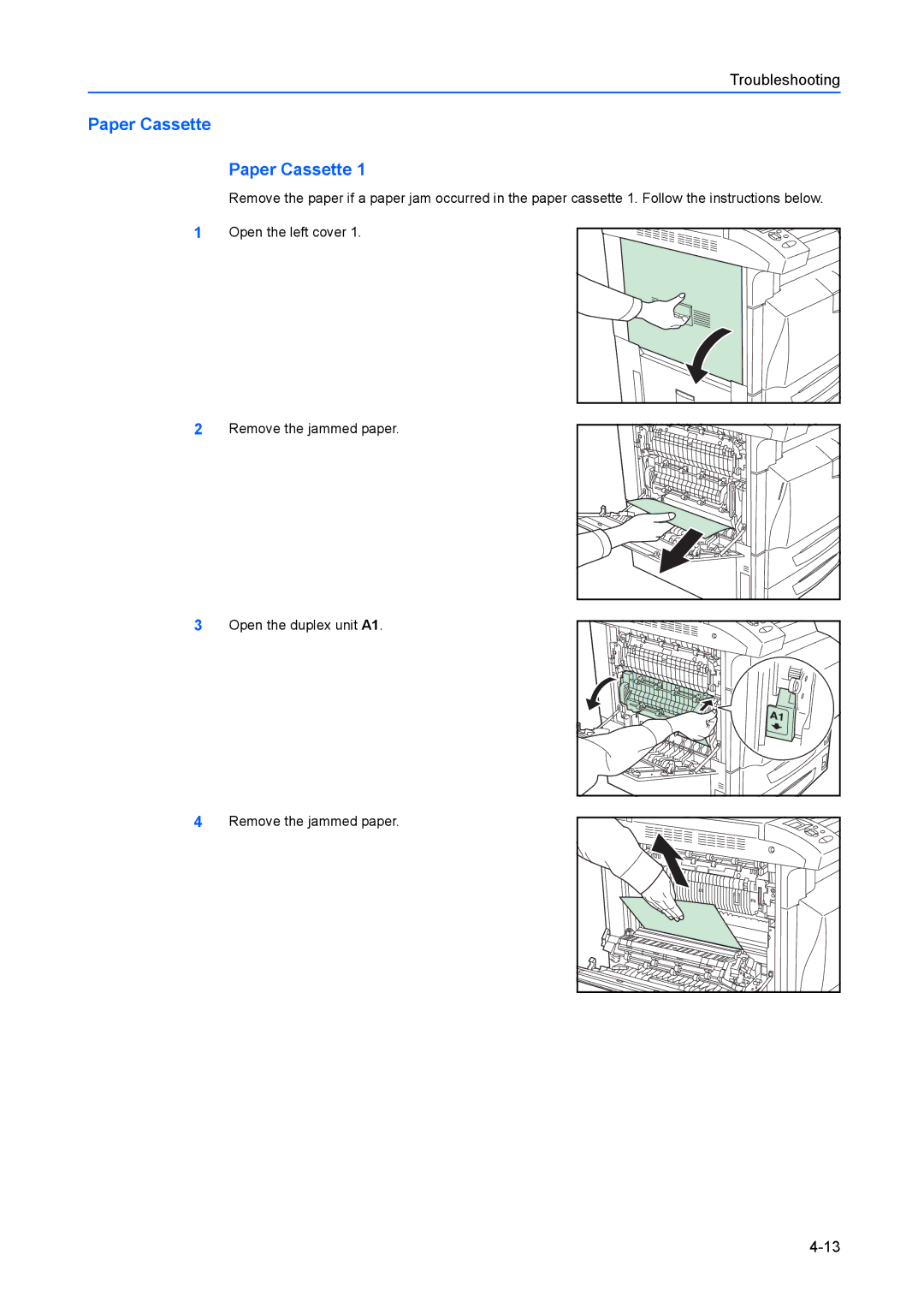 Kyocera FS-C8100DN manual Paper Cassette 