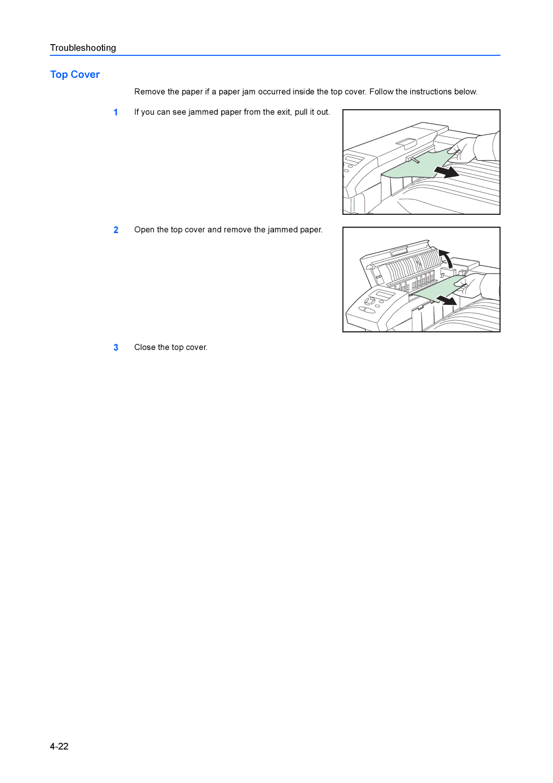 Kyocera FS-C8100DN manual Top Cover 