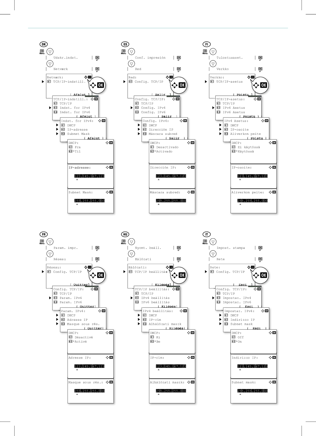 Kyocera FS-C8500DN manual Tcp/Ip 