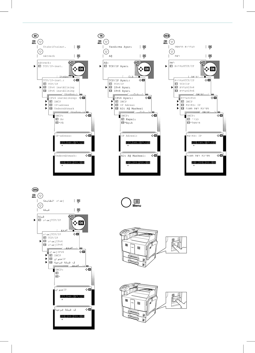 Kyocera FS-C8500DN manual Utskriftsinst Nätverk 