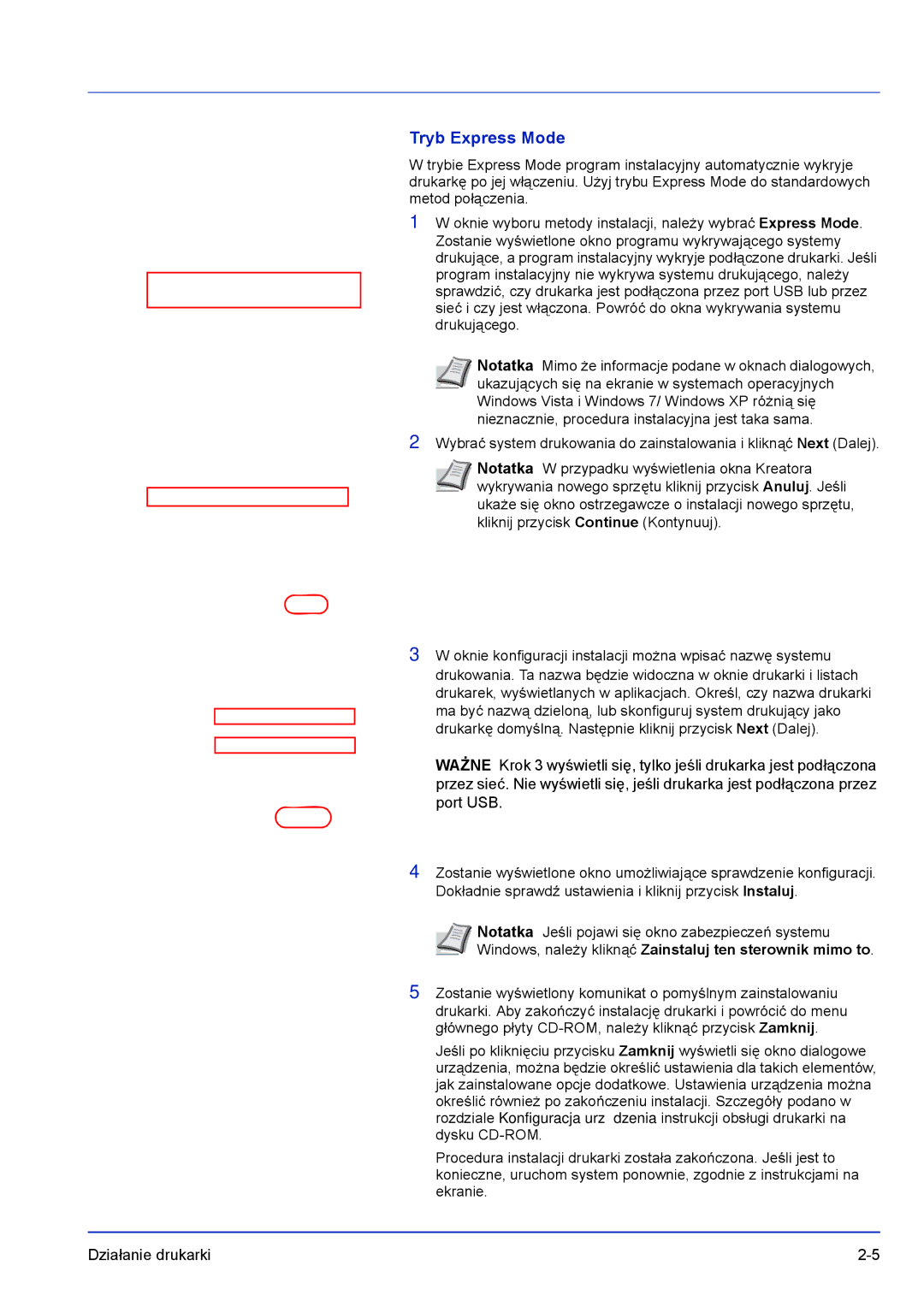 Kyocera FS-C8500DN manual Tryb Express Mode 