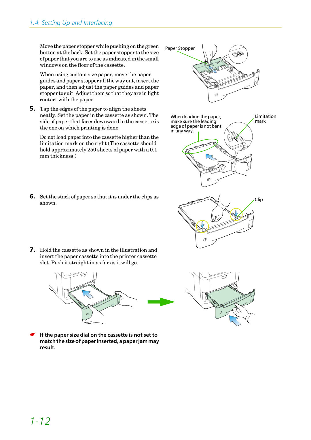 Kyocera 3750, FS1750 manual Setting Up and Interfacing 