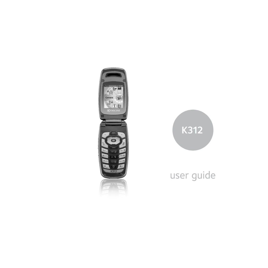 Kyocera K312 manual 