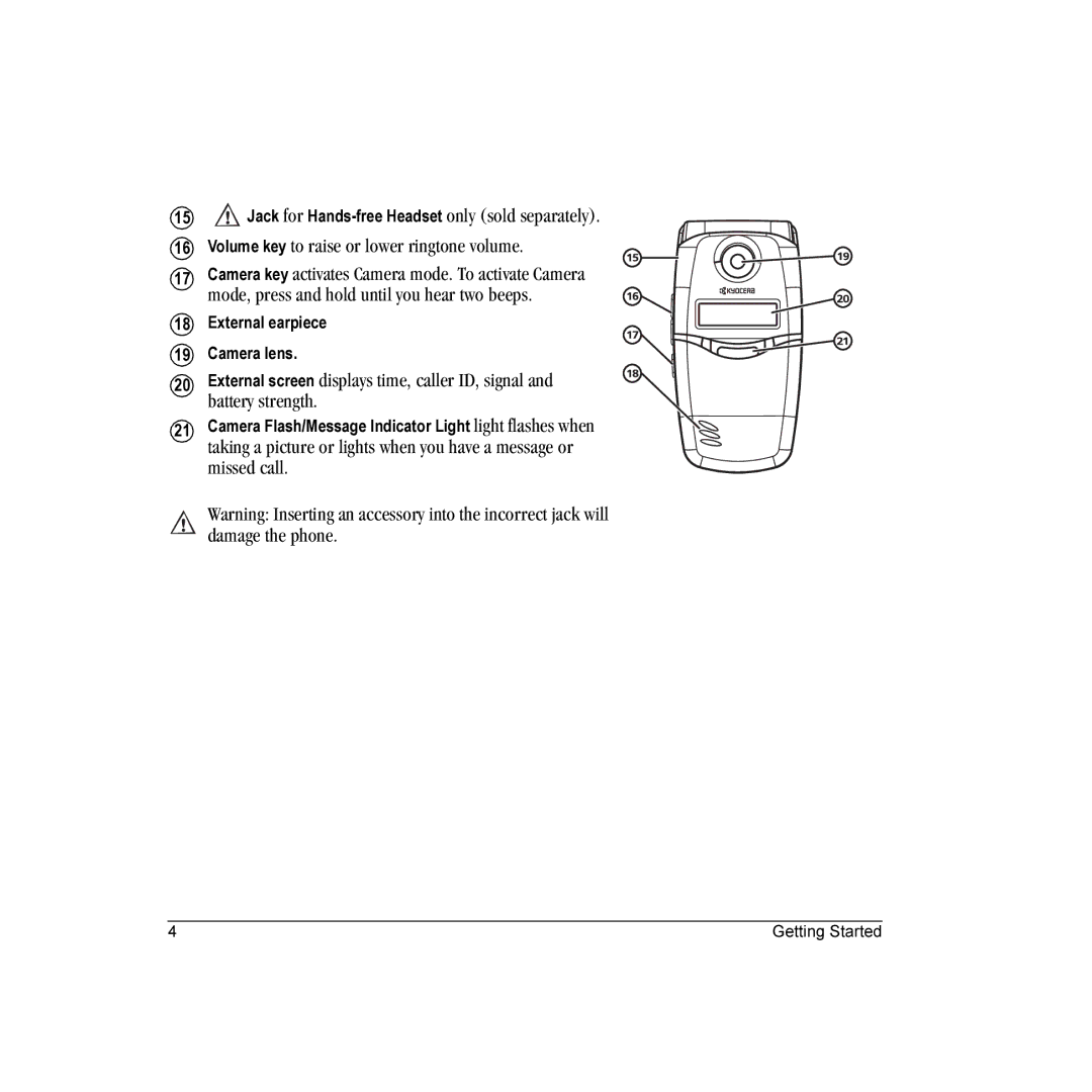 Kyocera K323 manual Mode, press and hold until you hear two beeps, Battery strength 