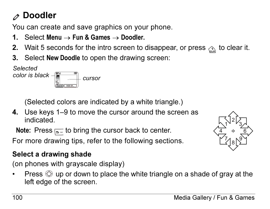 Kyocera K490 manual Doodler 