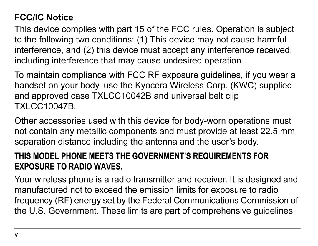 Kyocera K490 manual 