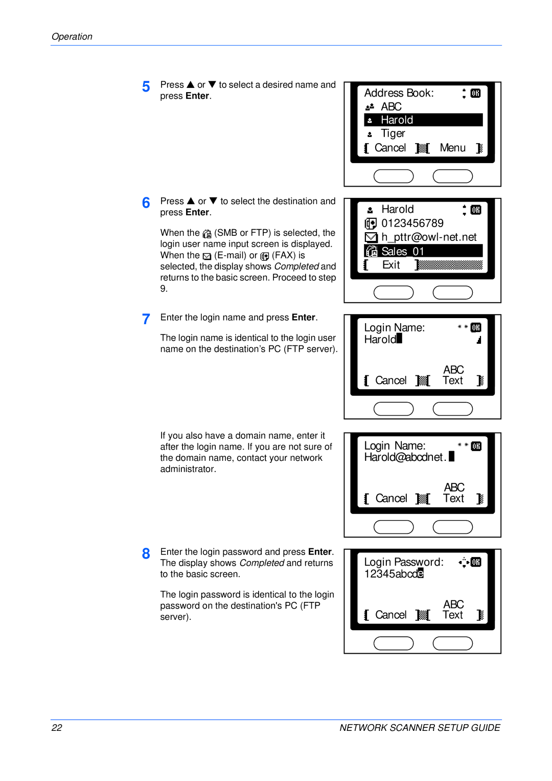 Kyocera KM-1820, FS-1118MFP setup guide Abc 