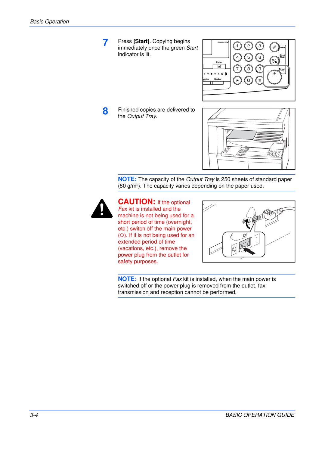 Kyocera KM-2050, KM-2550, KM-1650 manual Output Tray 