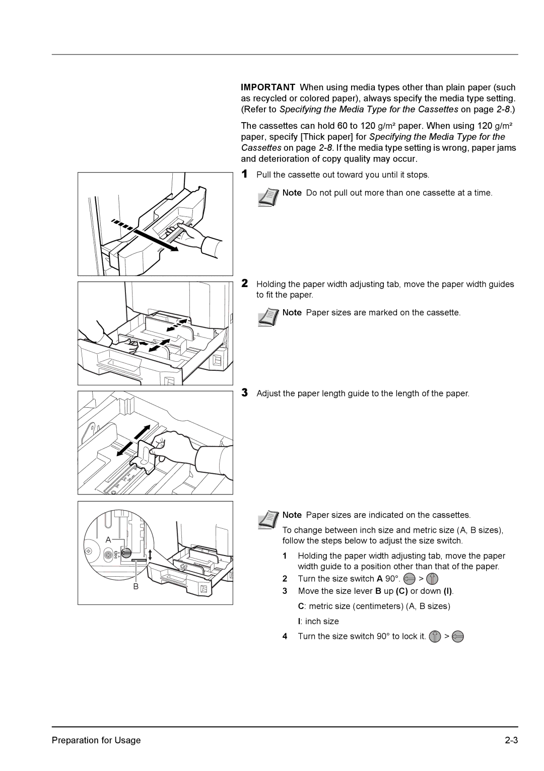 Kyocera KM-2540 manual 