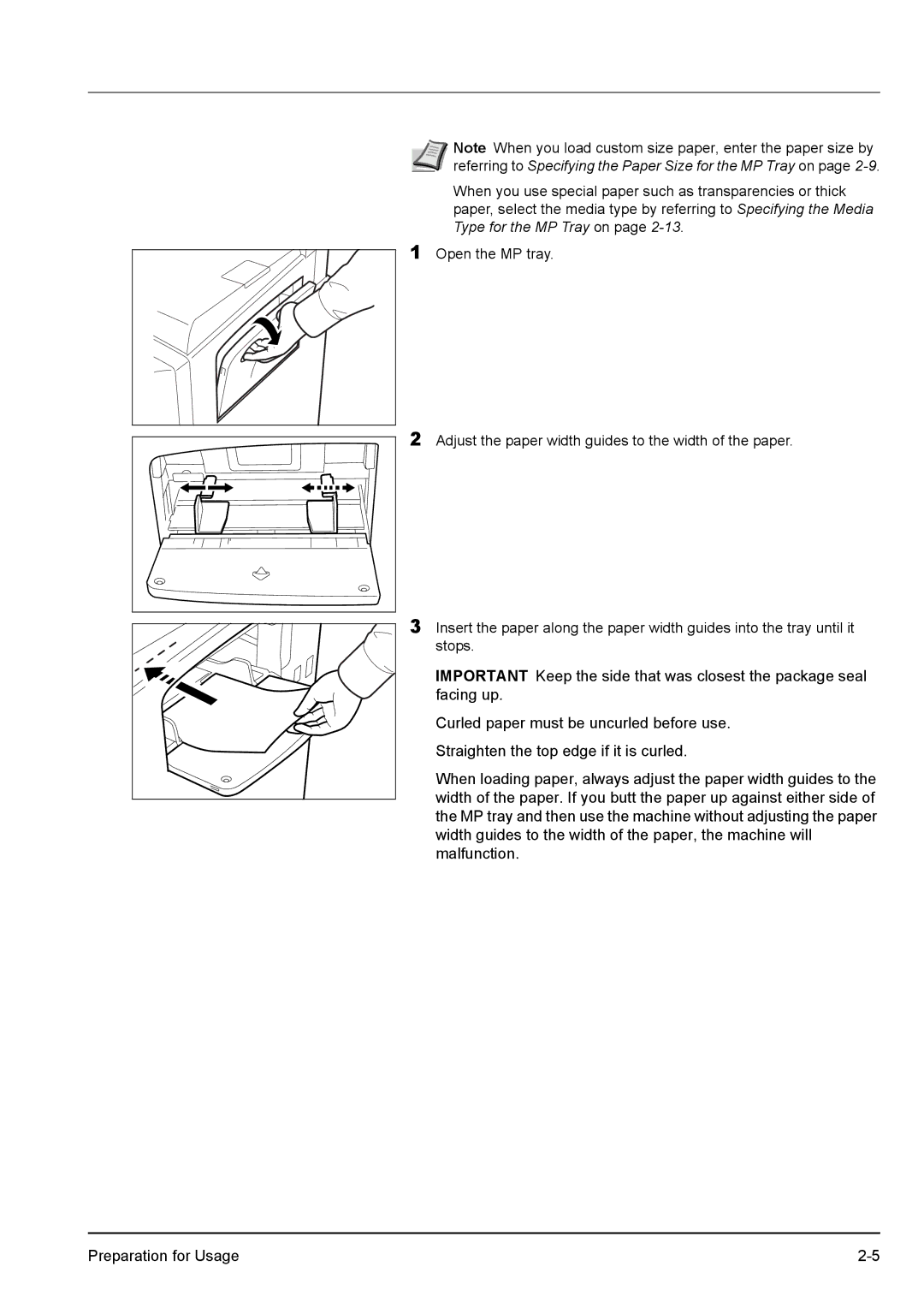 Kyocera KM-2540 manual 