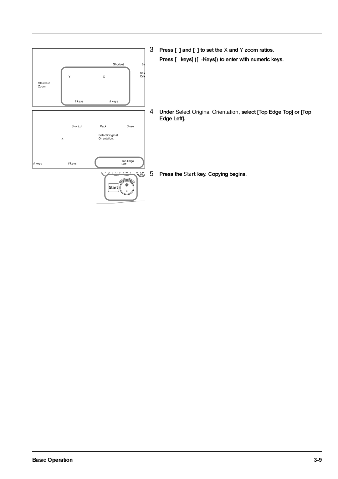 Kyocera KM-2540 manual XY Zoom 