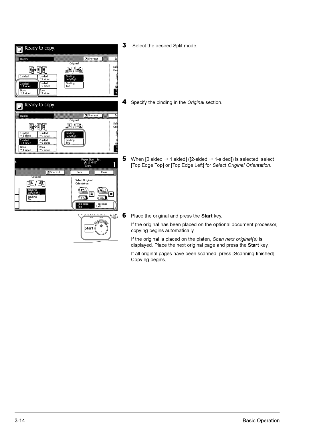 Kyocera KM-2540 manual Left/Right Sided 