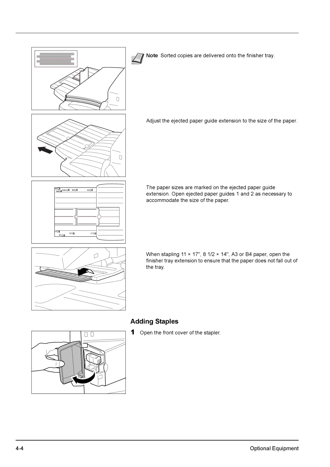 Kyocera KM-2540 manual Adding Staples 