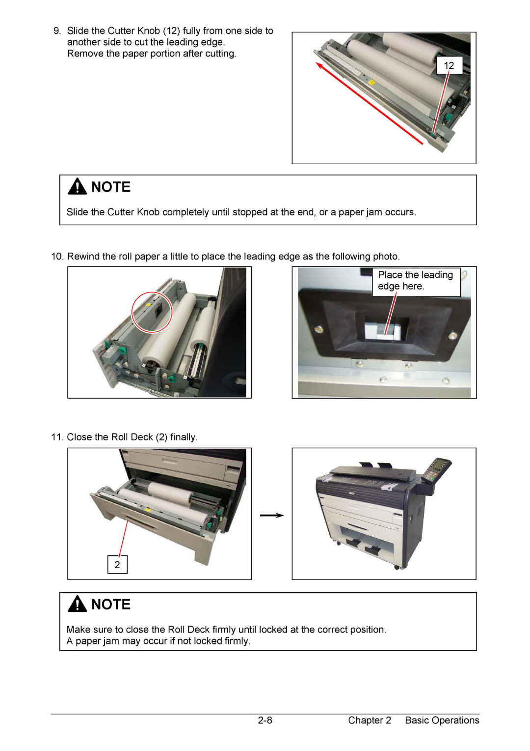 Kyocera KM-3650w operation manual 