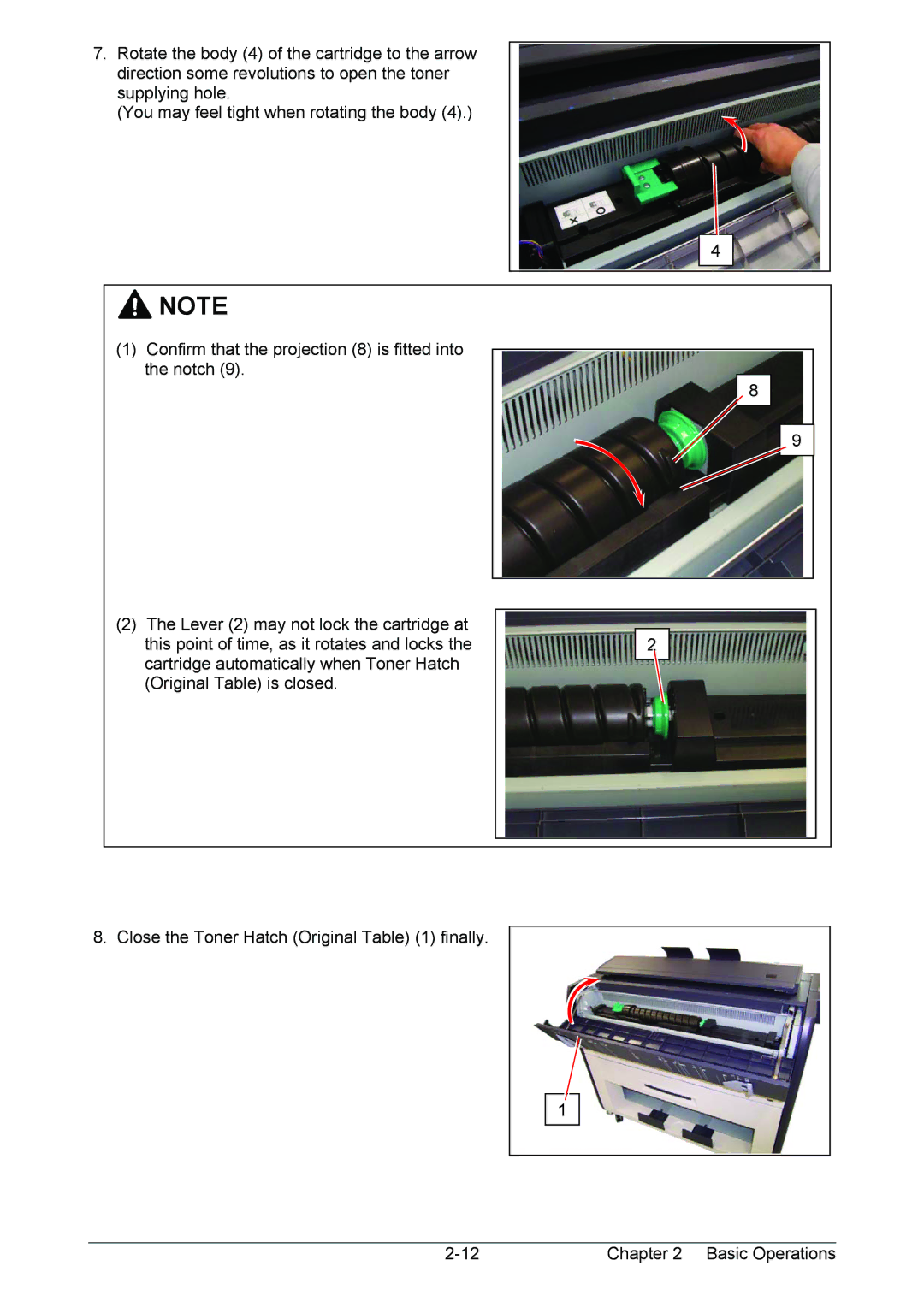 Kyocera KM-3650w operation manual 