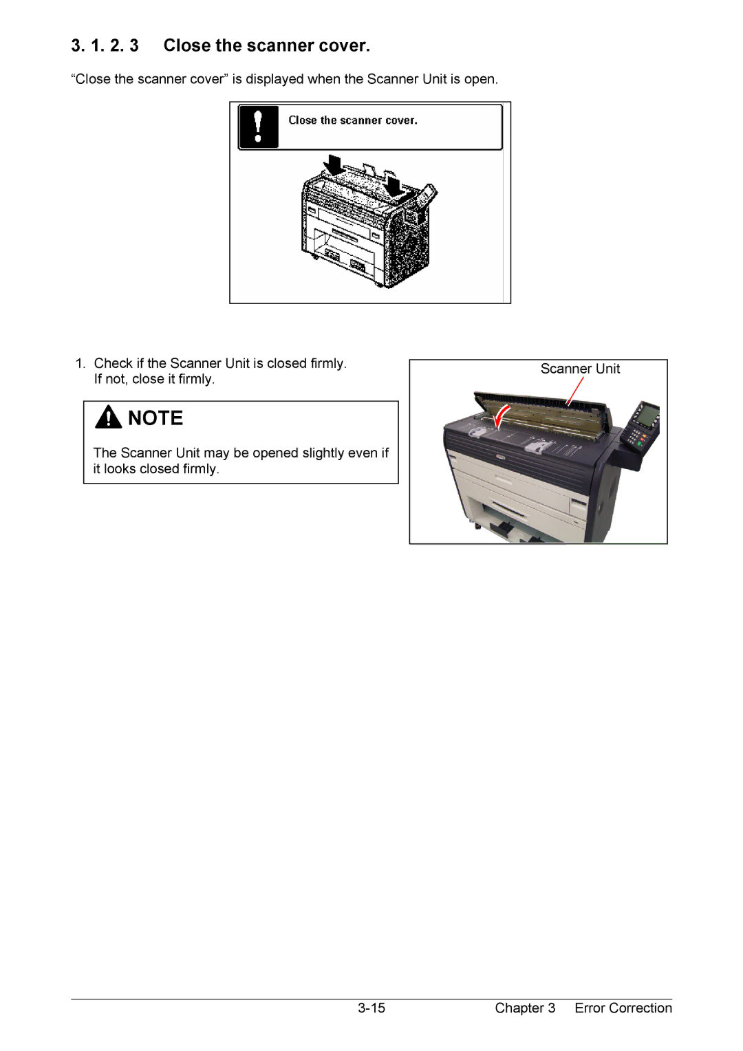 Kyocera KM-3650w operation manual Close the scanner cover 