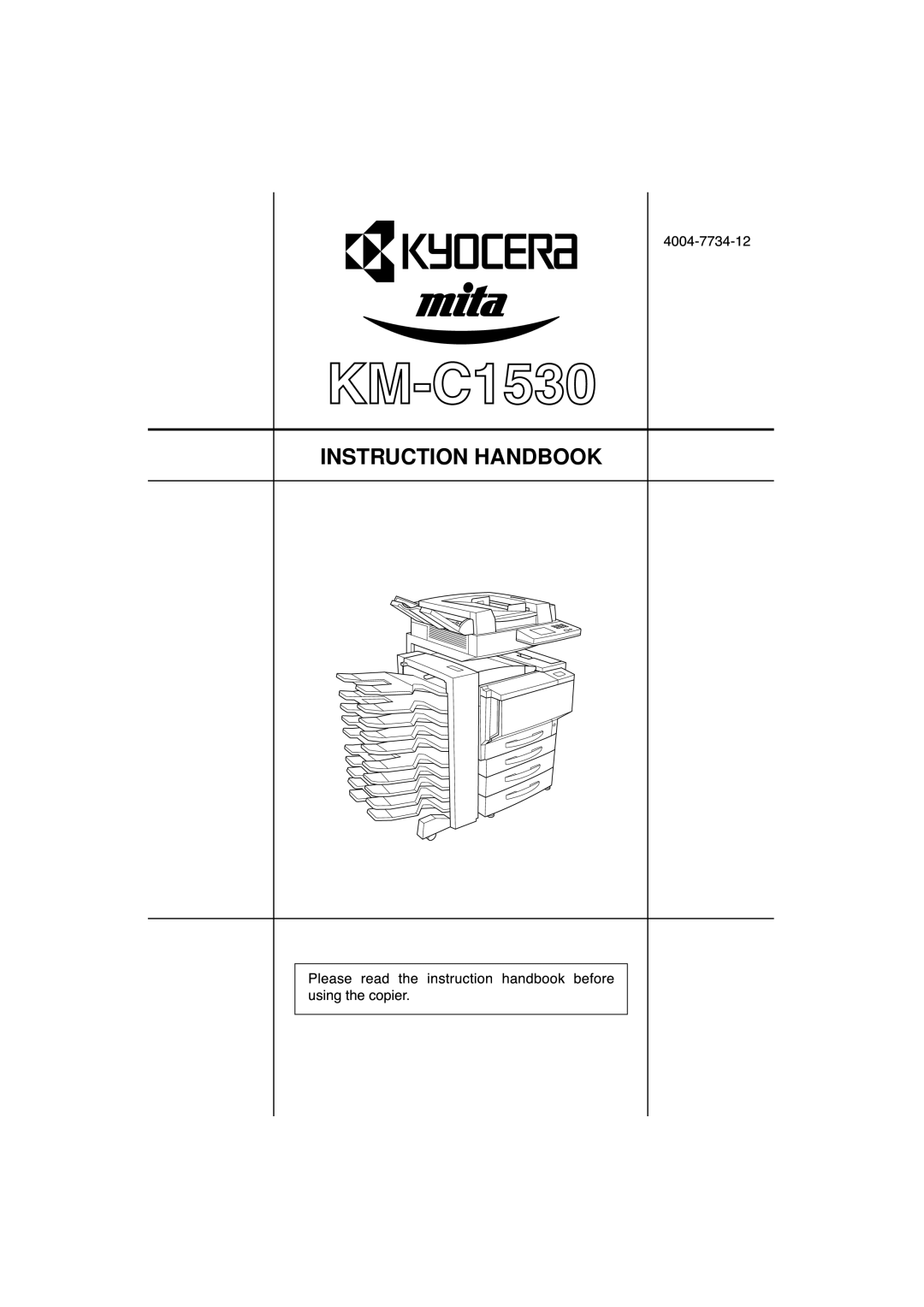 Kyocera KM-C1530 manual Instruction Handbook 