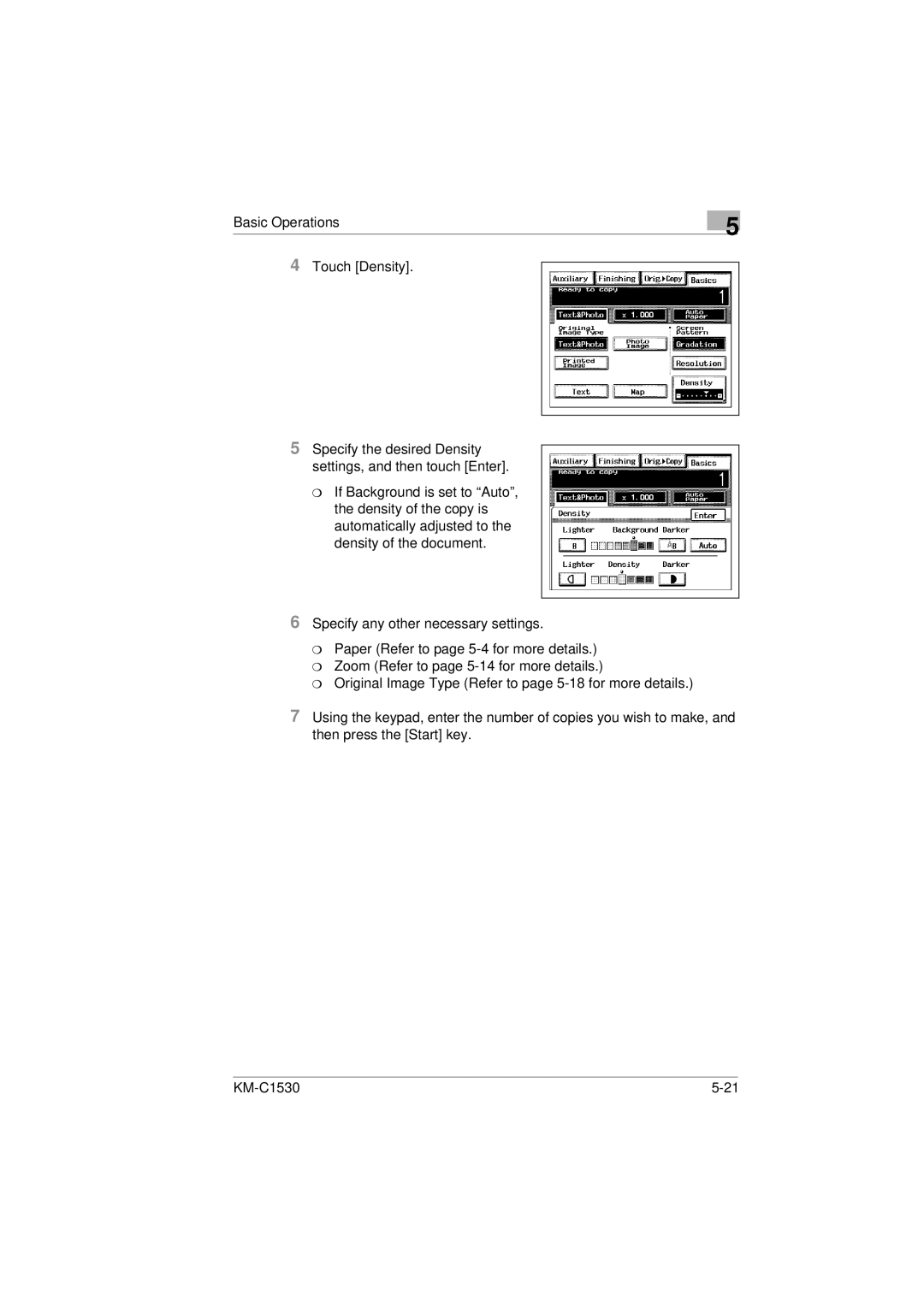 Kyocera KM-C1530 manual 