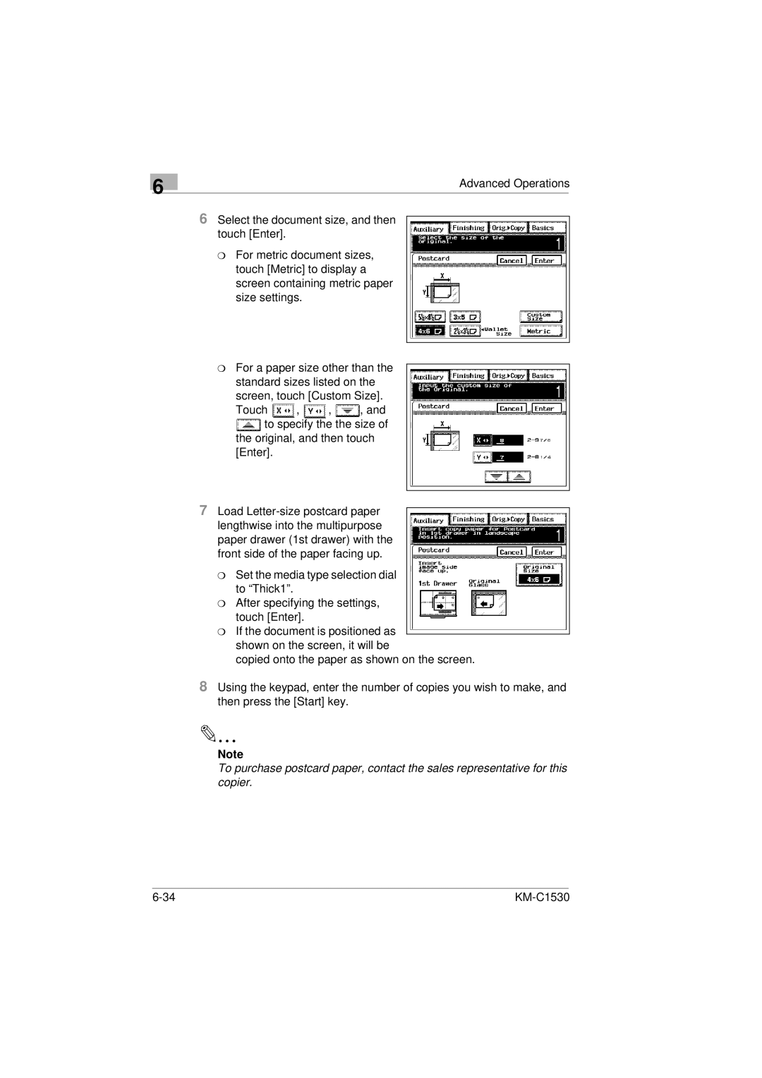 Kyocera KM-C1530 manual 