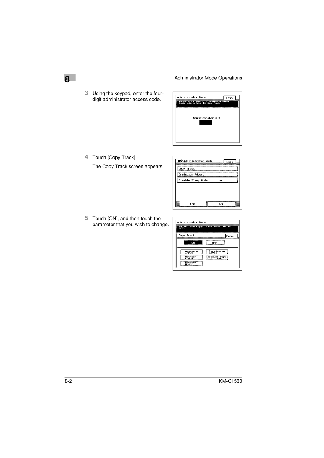 Kyocera KM-C1530 manual 