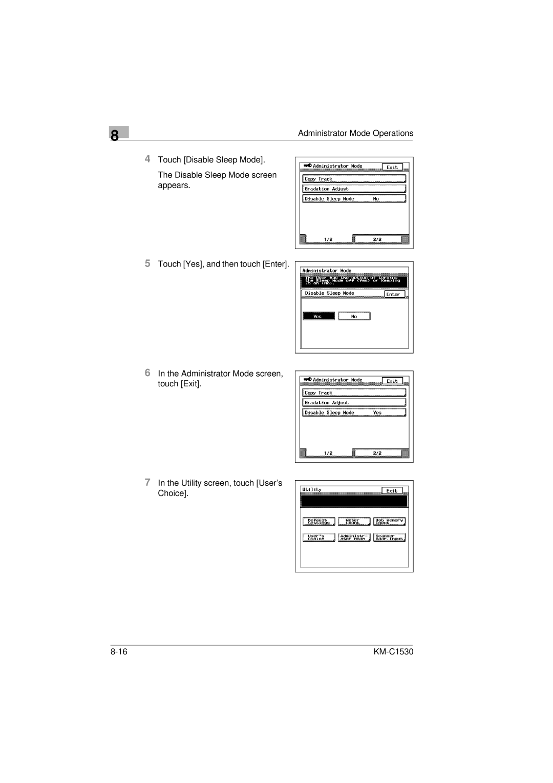 Kyocera KM-C1530 manual 