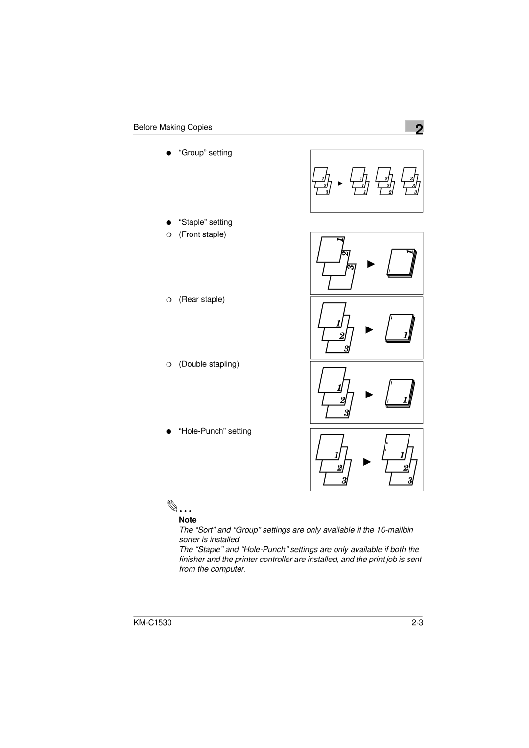 Kyocera KM-C1530 manual 