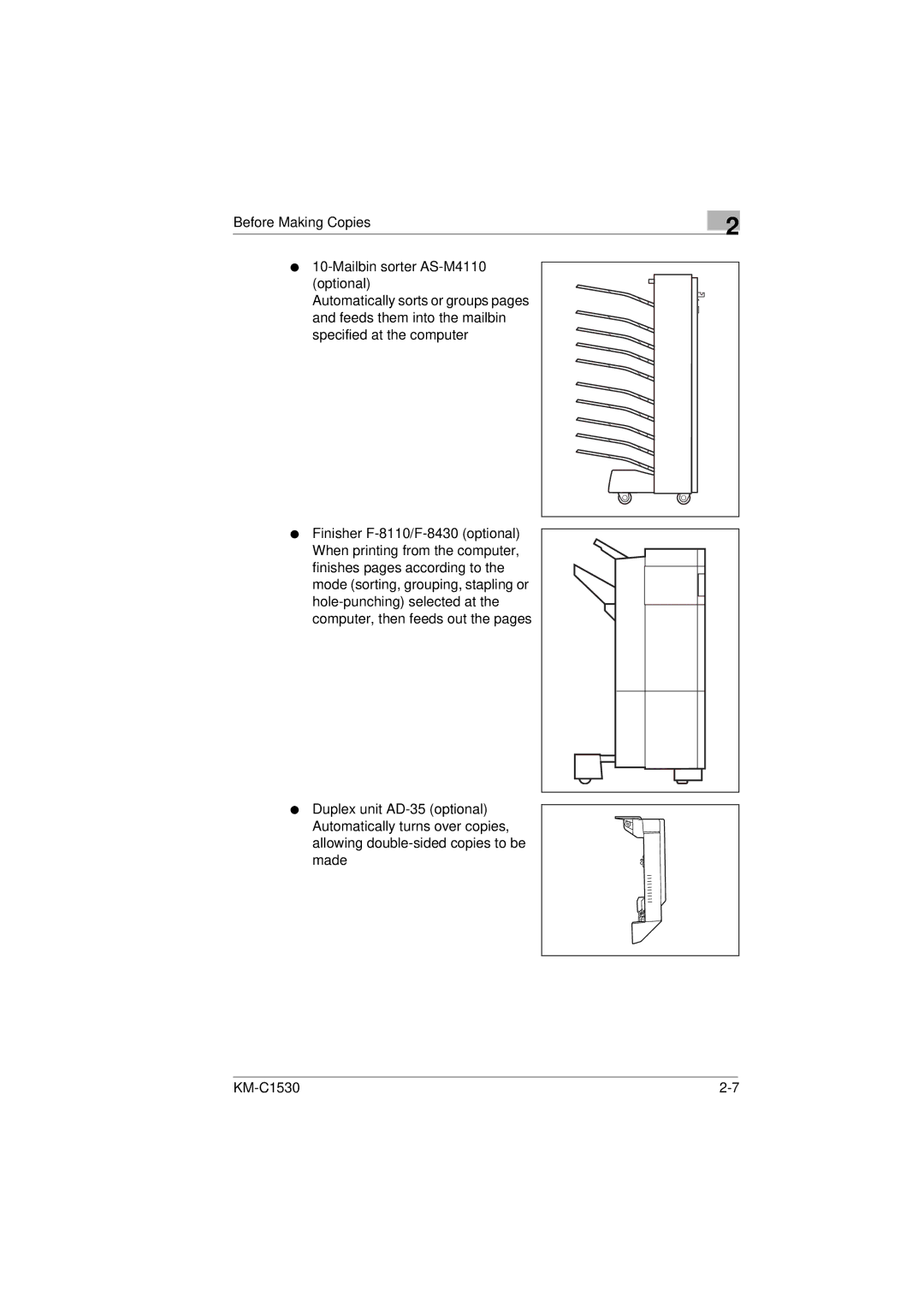 Kyocera KM-C1530 manual 