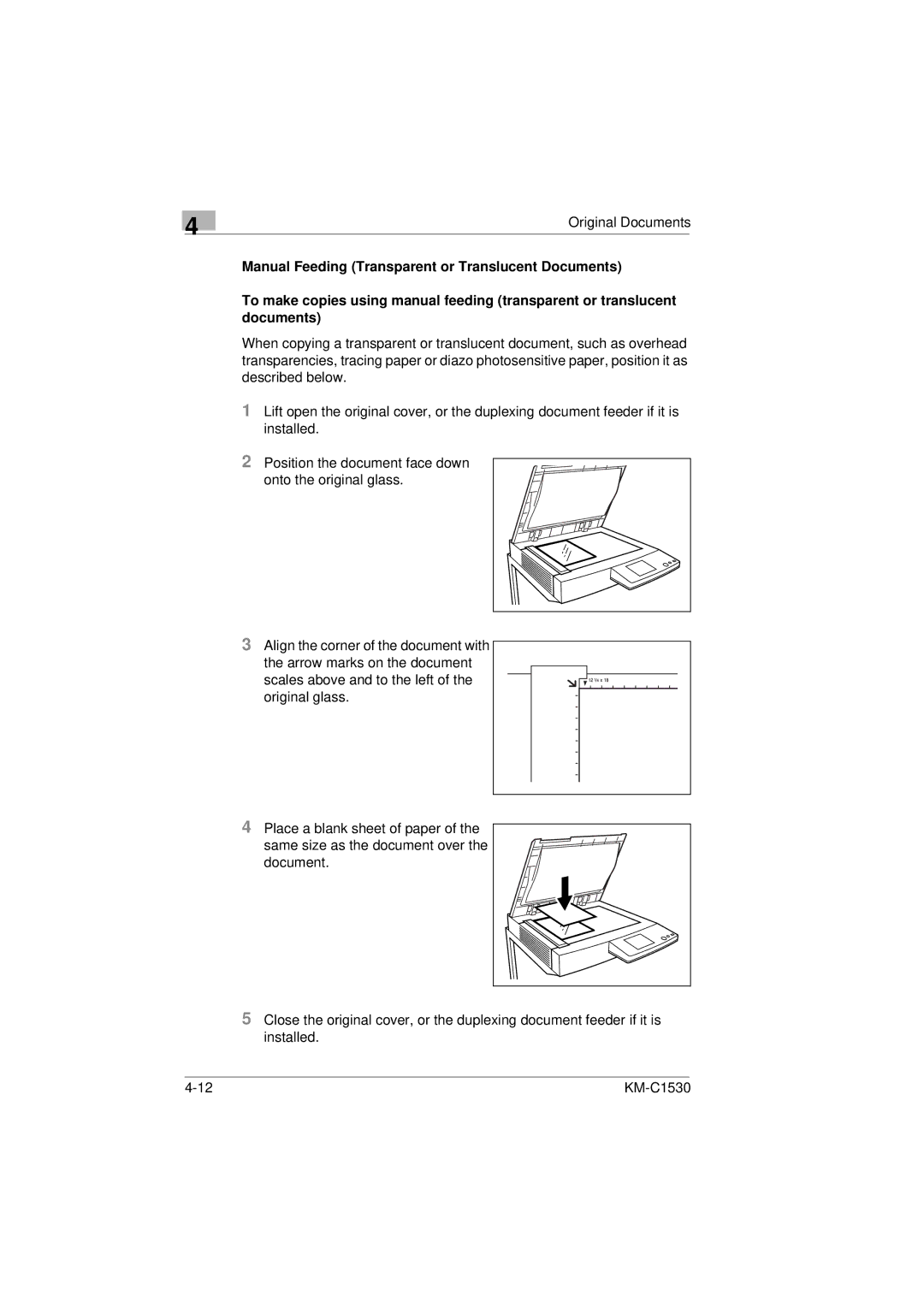 Kyocera KM-C1530 manual Original Documents 