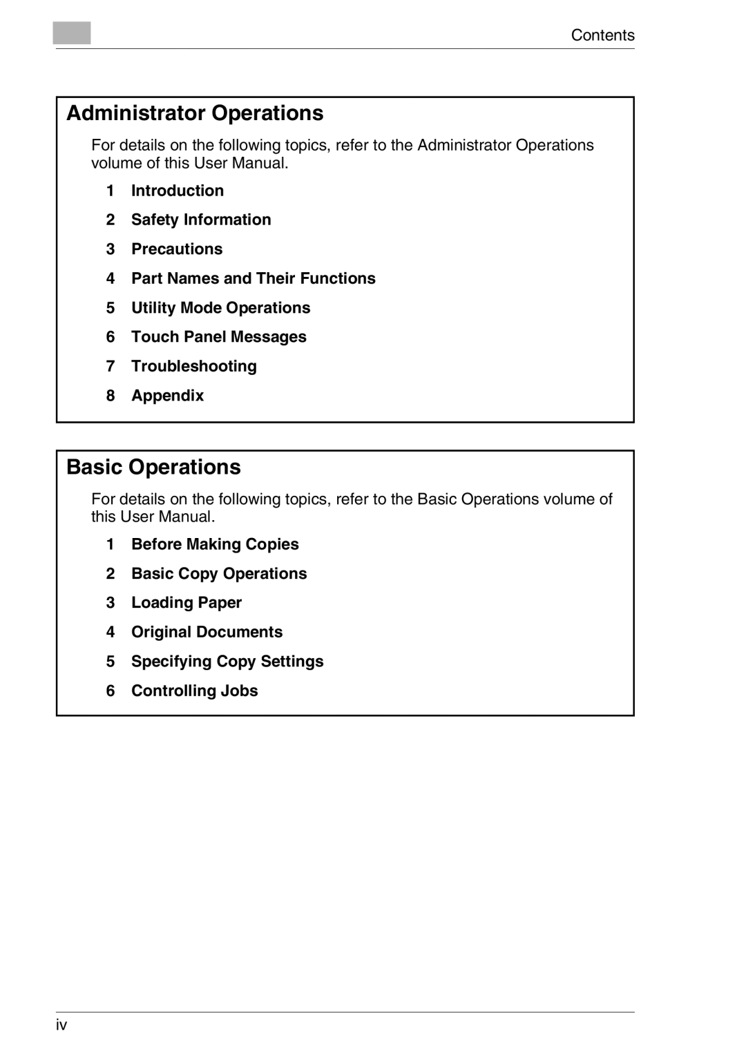 Kyocera KM-C3130, KM-C2030 manual Administrator Operations, Basic Operations 