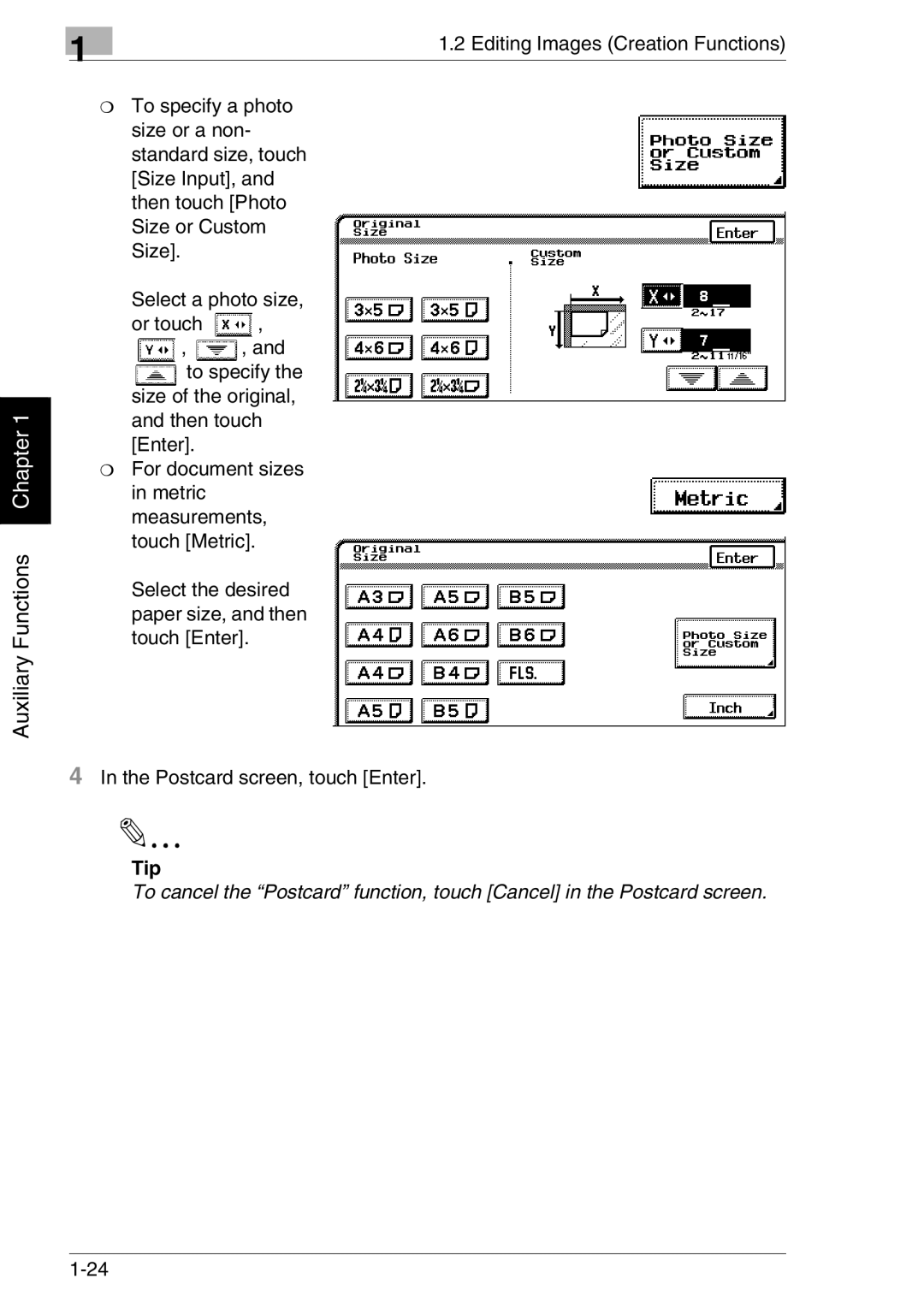 Kyocera KM-C2030, KM-C3130 manual Auxiliary Functions Chapter 