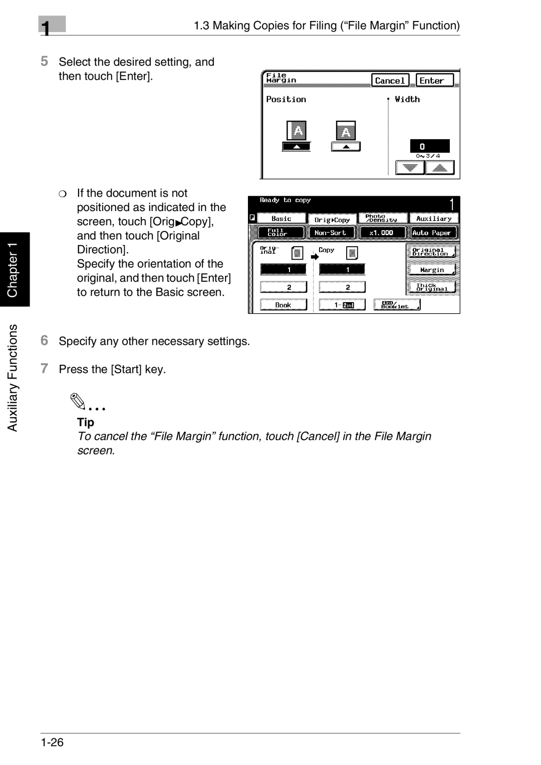 Kyocera KM-C2030, KM-C3130 manual Specify any other necessary settings Press the Start key 